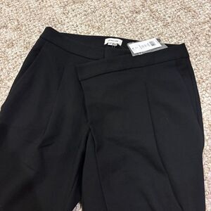 NWT Helmut Lang Origami Pant Black Radar Jersey Crossover Waist Size 4